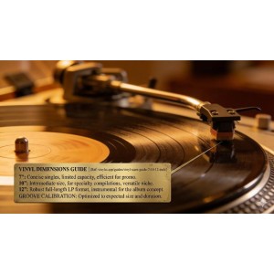 The physical dimensions of vinyl records