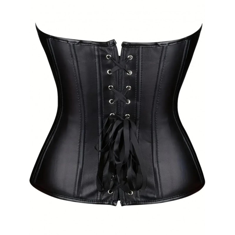 Gothic Victorian-Style PU Corset KP60246