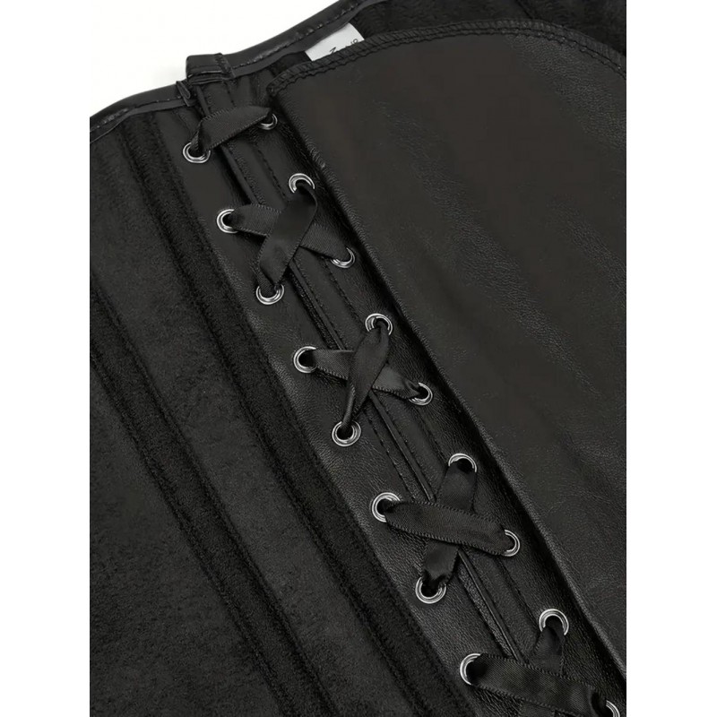 Gothic Victorian-Style PU Corset KP60246