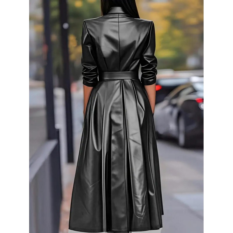 Elegant Long Sleeve Coat Dress TH5128352B
