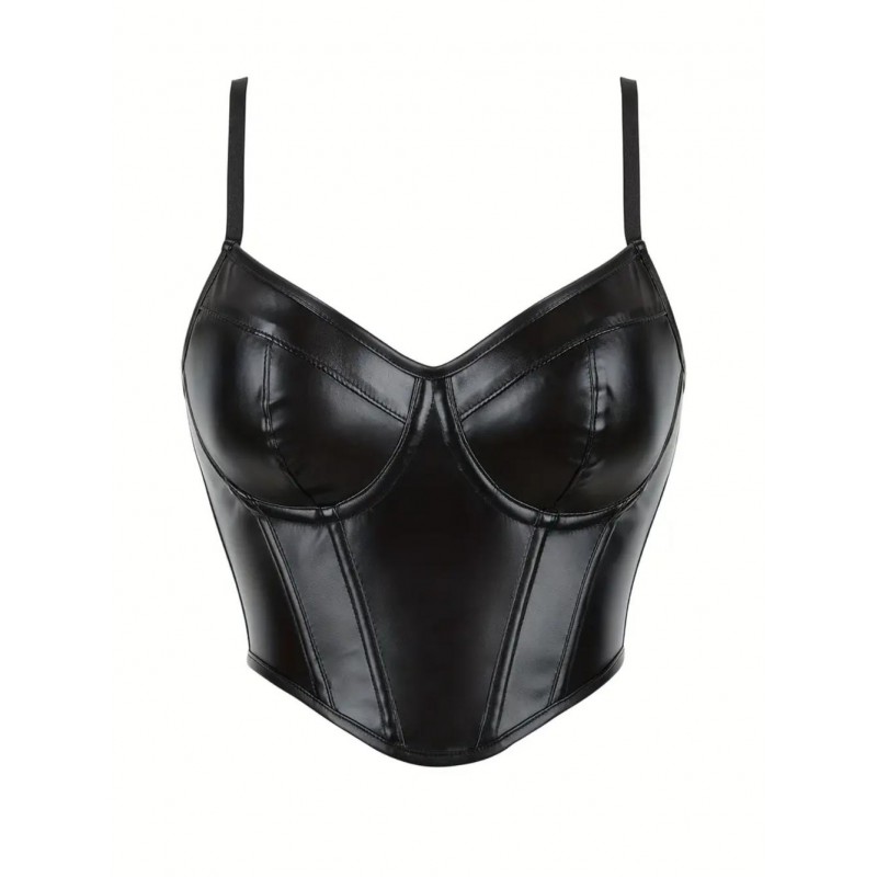 Adjustable Thin Strap Corset And Tank Top WU58091