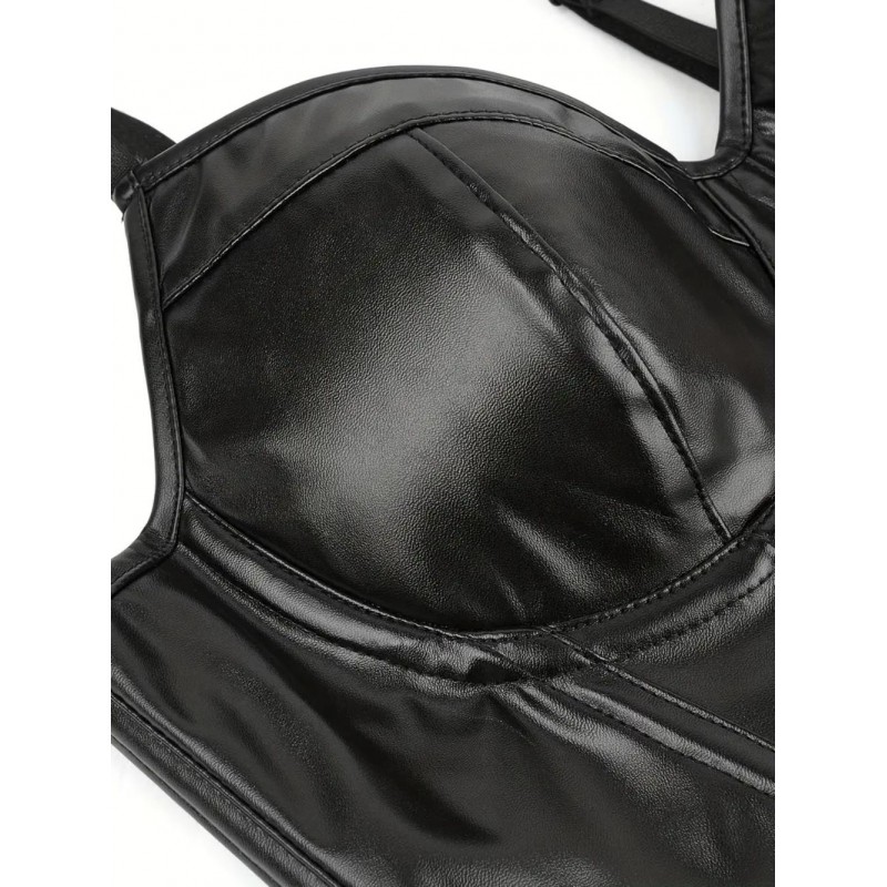 Adjustable Thin Strap Corset And Tank Top WU58091