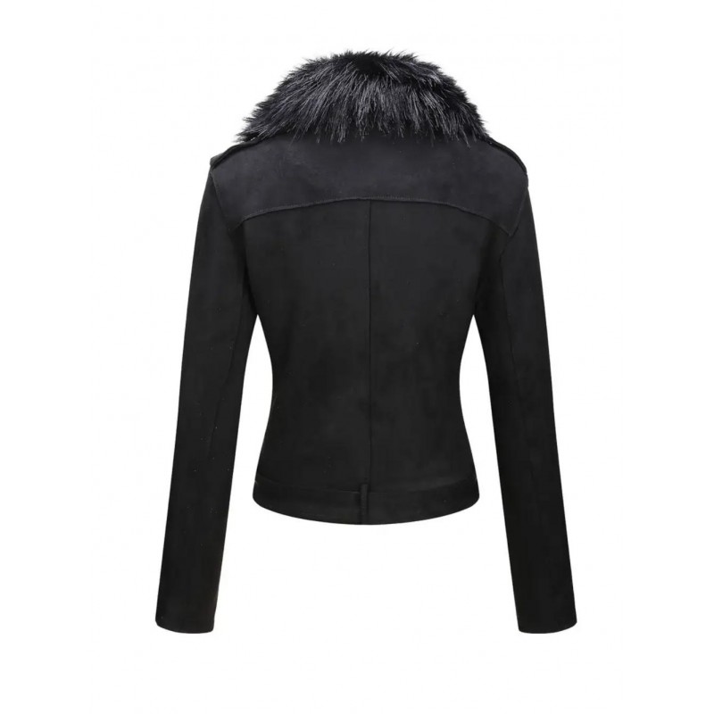 Aldra Rossi Womens PU leather Jacket QE55906
