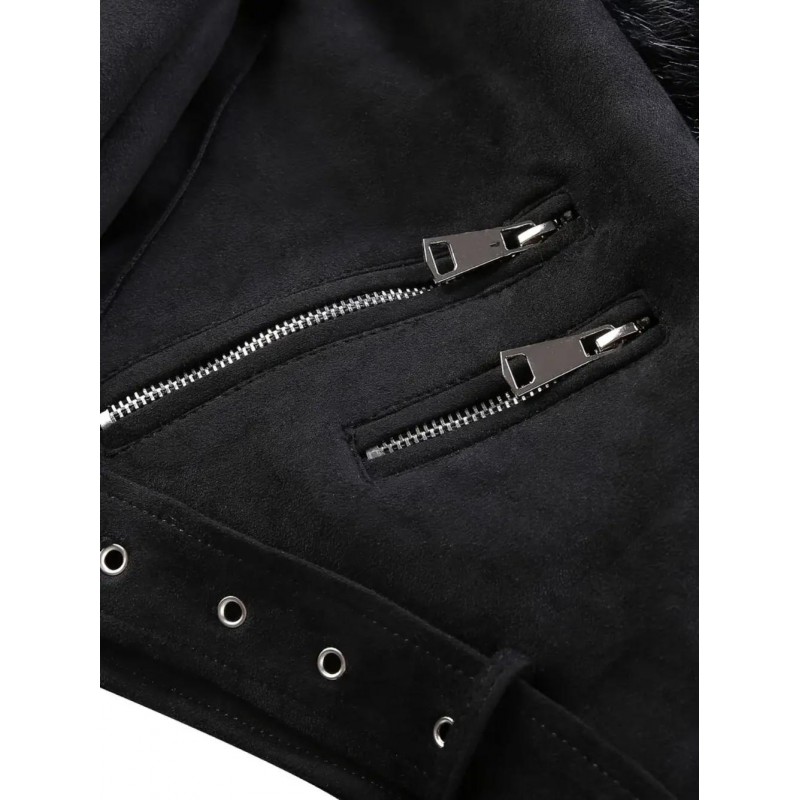 Aldra Rossi Womens PU leather Jacket QE55906