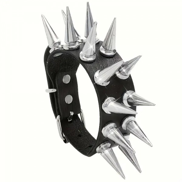 AR Punk Rock Gothic PU Leather Bracelet RP1768803
