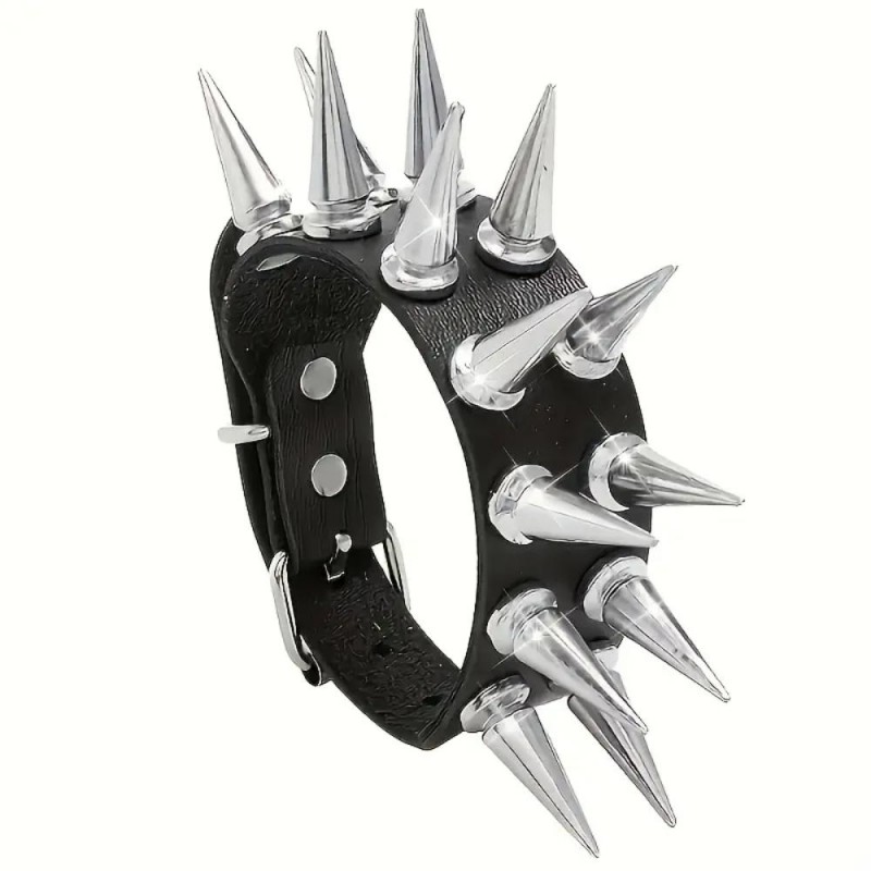 AR Punk Rock Gothic PU Leather Bracelet RP1768803