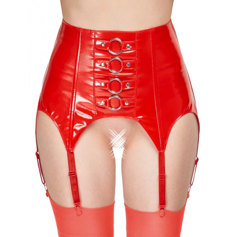 Black Level Vinyl Suspender Belt 28701933021R