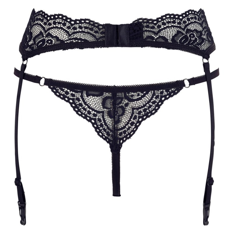 Cottelli Lingerie Suspender belt and string Set 23218741051B