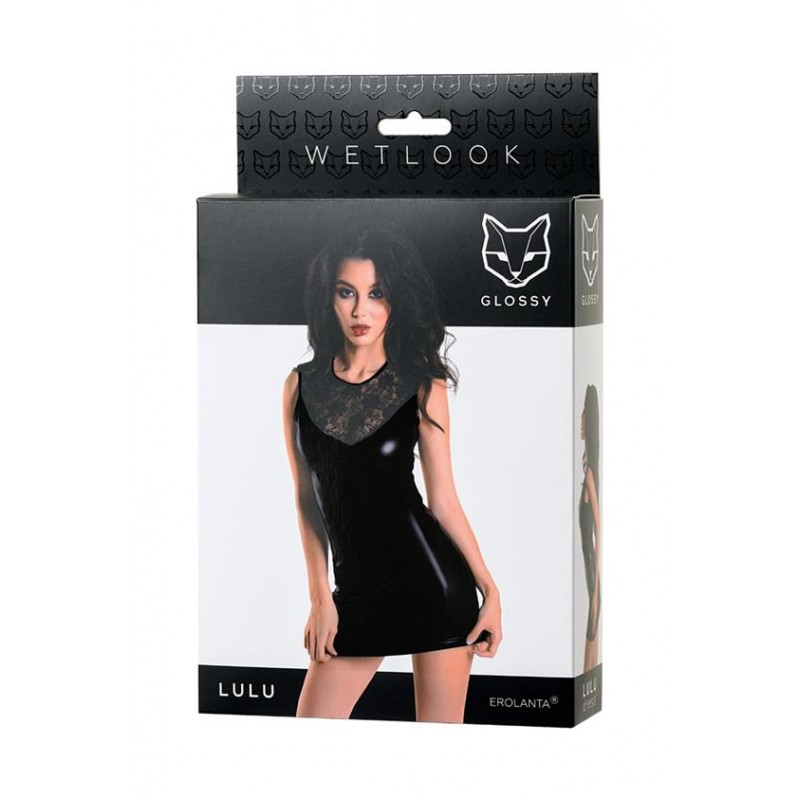 Glossy Lulu Wetlook Mini Dress 561100955023B