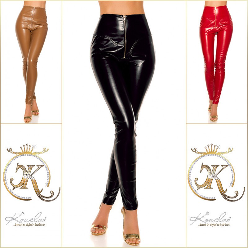 KouCla leatherlook Pants with zips 0000H20071R-E