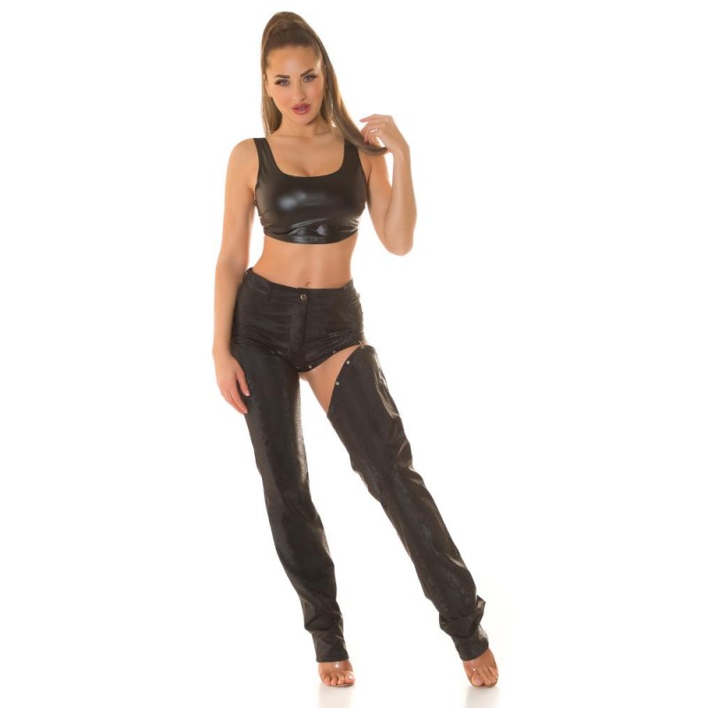 Koucla Wetlook cropped Tanktop 0000T207161B