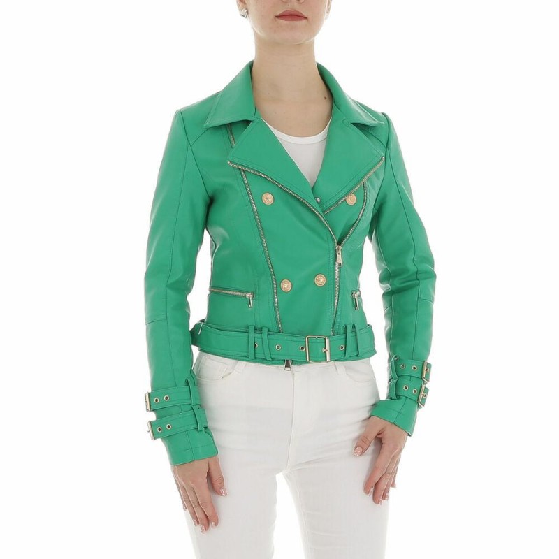 Noemi Kent PU Leather Biker Jacket KL-WS-986Gn