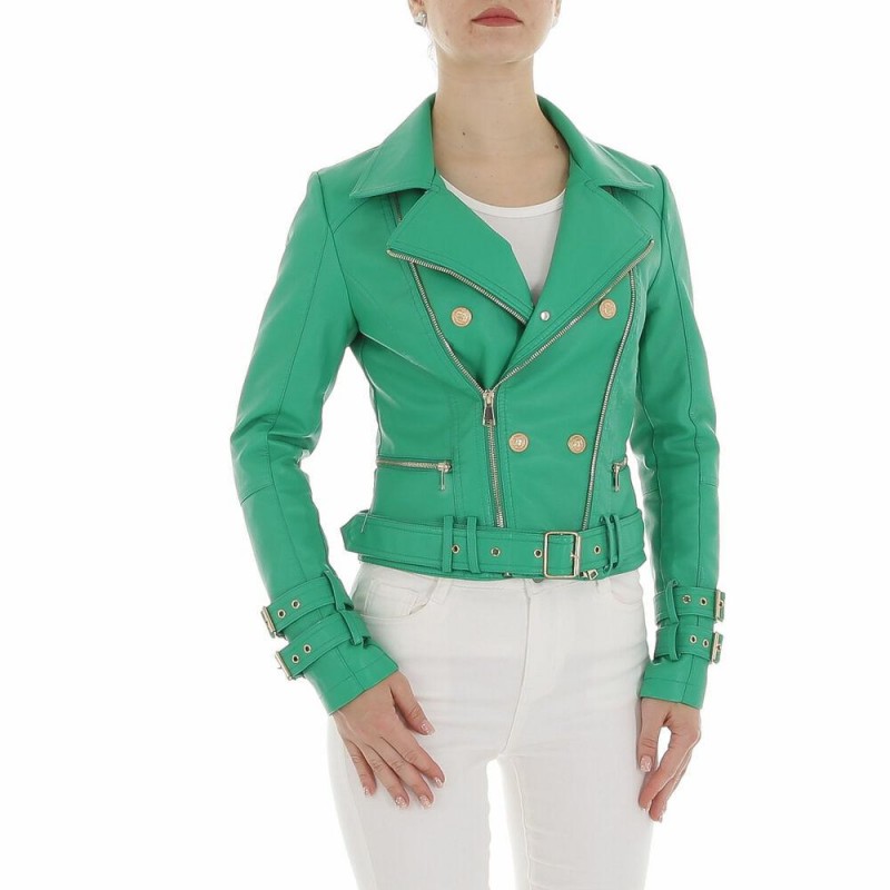 Noemi Kent PU Leather Biker Jacket KL-WS-986Gn