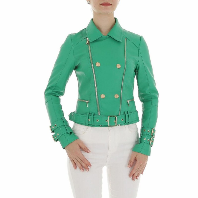 Noemi Kent PU Leather Biker Jacket KL-WS-986Gn