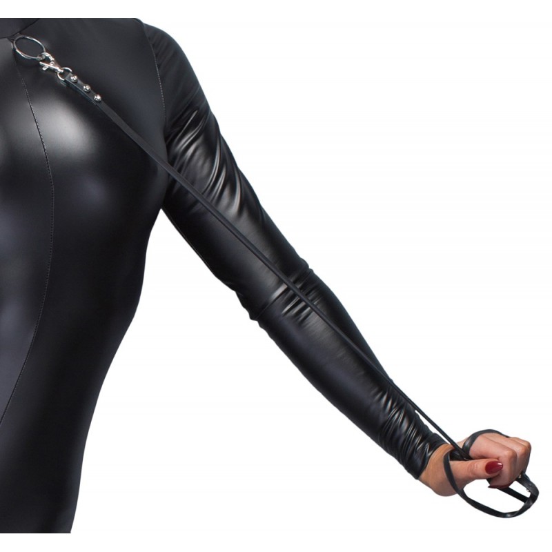 Noir Handmade Catsuit with Leash 27307741021B