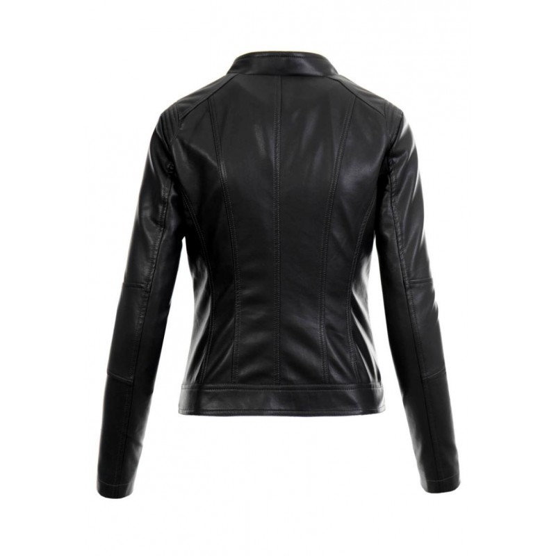 Ortalion Womens PU Leather Biker Jacket LCR8549B