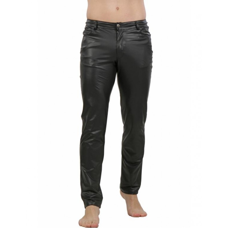 Spazm Mens Wetlook Trousers V1001W