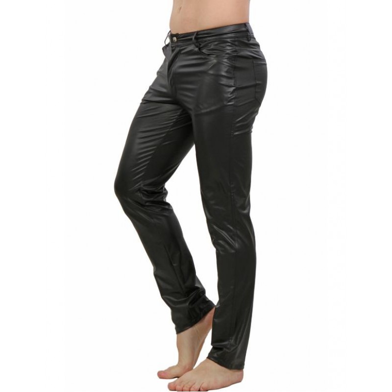 Spazm Mens Wetlook Trousers V1001W